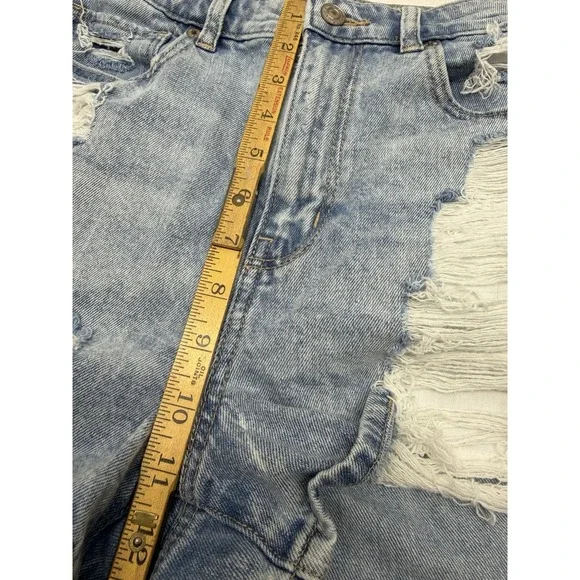 LADIES AMERICAN EAGLE COMFORT STRETCH WAISTBAND DISTRESSSED JEAN SHORTS SIZE 6 - Picture 8 of 15